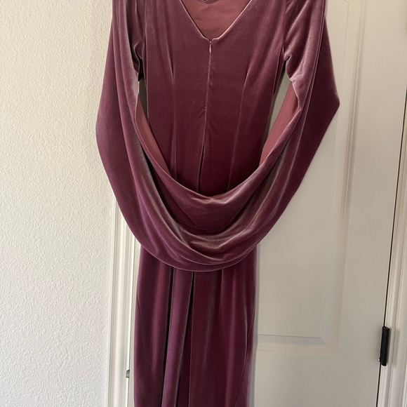 Betsy & Adam Rose Velvet Dress - Picture 6 of 14